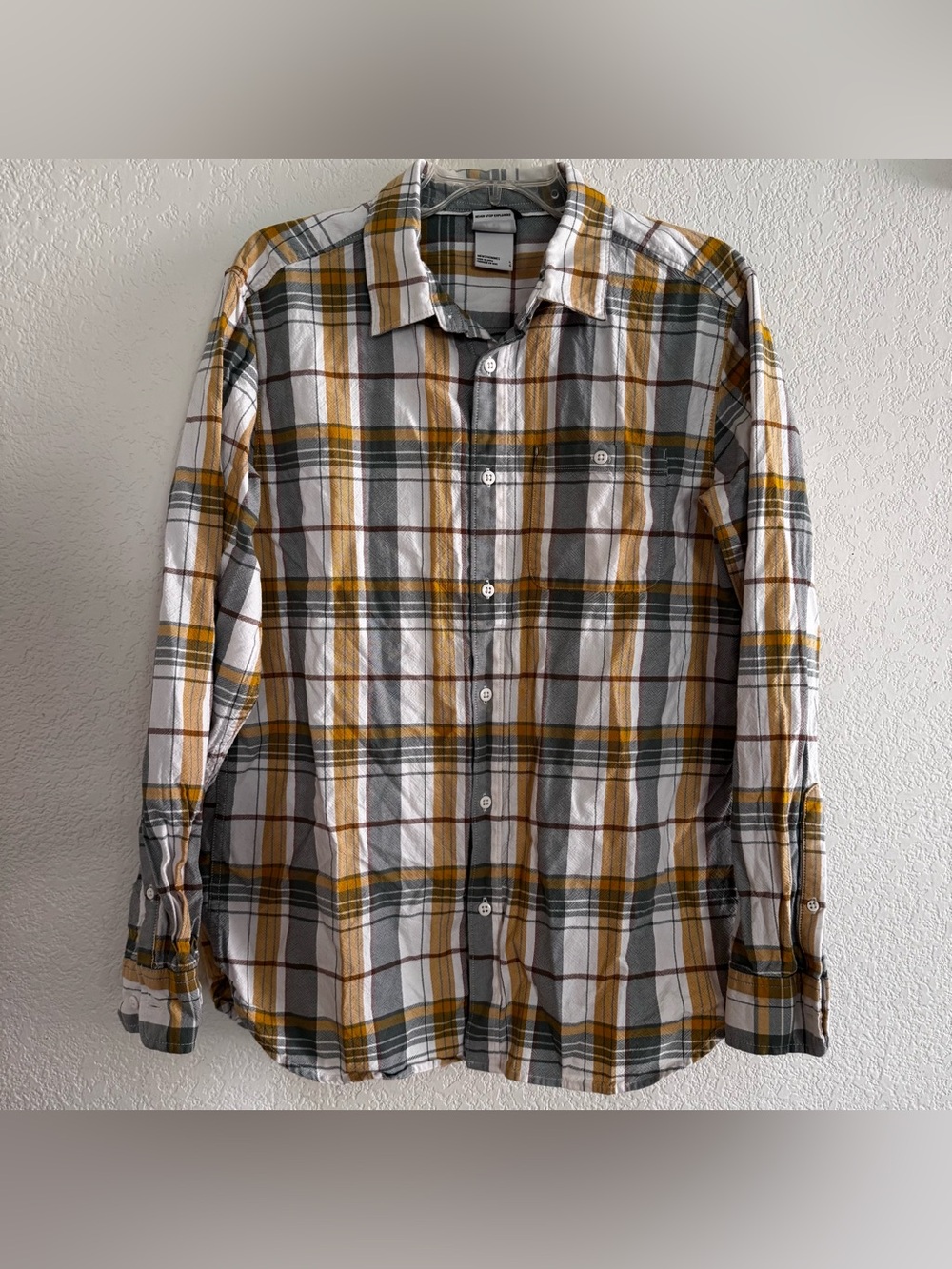 The North Face Hayden Pass 2.0 Yellow Plaid Check Shirt Outdoor Earthy Layering